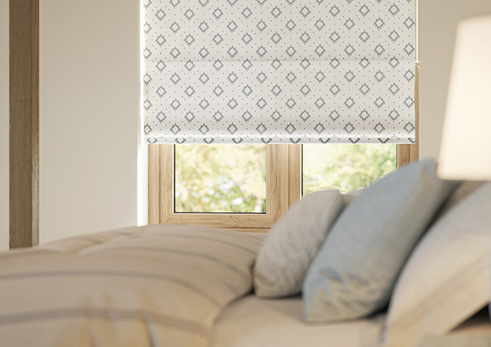 Huaraz Velvet, Light Grey - Roman Blind - Image 5